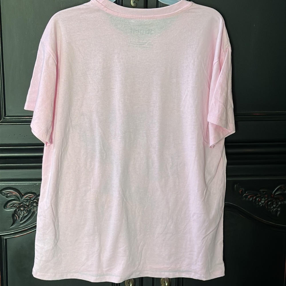 DISNEY Stitch sparkling Logo on a light pink T-shirt in size GIRL 3-5 SMALL NWT - Picture 5 of 5
